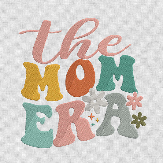 The Mom Era embroidery designs file for machine, instant download DST, EXP, JEF